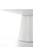 Jasper White 59"W Contemporary Round Dining Table