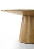 Jasper Driftwood Finish 59"W Contemporary Round Dining Table