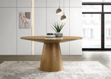 Jasper Driftwood Finish 59"W Contemporary Round Dining Table