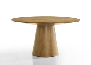 Jasper Driftwood Finish 59"W Contemporary Round Dining Table