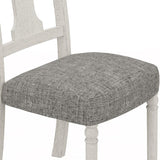 Tannen Set of 2 White and Gray Dining Side Chair