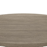 Tannen 59"W Round White and Gray Dining Table