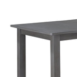 Carlisle Gray 59.5"W Finish Extendable Wood Dining Table