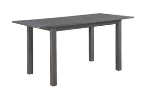 Carlisle Gray 59.5"W Finish Extendable Wood Dining Table