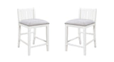 Graham Set of 2 White Finish Upholstered Seat 20