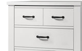 Cassini 31"W White 5-Drawer Chest