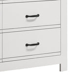 Cassini 51"W White 6-Drawer Dresser