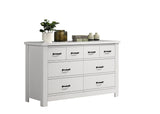 Cassini 51"W White 6-Drawer Dresser