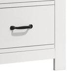 Cassini 21.5"W White 2-Drawer Nightstand Bedside Table