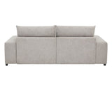 Jaylee Light Gray Fabric 88" Wide Oversized Sleeper Sofa