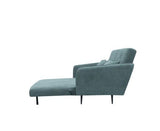 Lawson 61"W Gray Fabric Convertible Loveseat Sleeper with Pillows