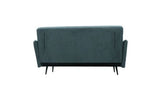 Lawson 61"W Gray Fabric Convertible Loveseat Sleeper with Pillows