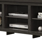 Benito Dark Gray 70"W TV Stand with Open Shelves and Cable Management