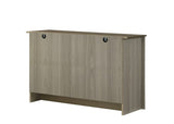 Nyla 47"W Gray Oak Console Table, Buffet Table, Sideboard with Shelves and Cabinet Doors