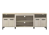 Evander 70"W Oak Finish 4-Door TV Stand