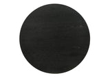 Jasper Ebony Black 22"W Round End Table