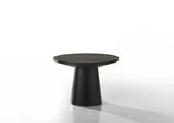 Jasper Ebony Black 22"W Round End Table