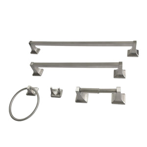 Milton 5-Piece 18-Inch and 24-Inch Towel Bars Bathroom Accessory Set