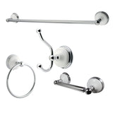 Victorian 4-Piece 24-Inch Towel Bar Bathroom Accessory Set