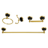 Water Onyx 4-Piece 24-Inch Towel Bar Bathroom Accessory Set