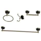 Water Onyx 4-Piece 24-Inch Towel Bar Bathroom Accessory Set