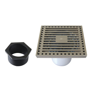 Watercourse 4-Inch Square Shower Drain