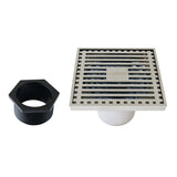 Watercourse 4-Inch Square Shower Drain