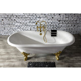 Vintage Brass Lift and Turn Tub Waste and Overflow