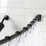 Edenscape 60-Inch-72-Inch Stainless Steel Adjustable Single Curved Shower Curtain Rod