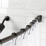 Edenscape 60-Inch-72-Inch Stainless Steel Adjustable Single Curved Shower Curtain Rod