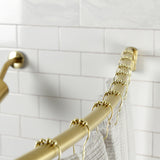 Edenscape 60-Inch-72-Inch Stainless Steel Adjustable Single Curved Shower Curtain Rod