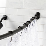 Edenscape 72-Inch Stainless Steel Single Curved Shower Curtain Rod