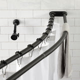 Edenscape 60-Inch to 72-Inch Adjustable Double Curved Shower Curtain Rod