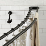 Edenscape 60-Inch to 72-Inch Adjustable Double Curved Shower Curtain Rod