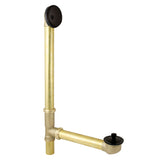 Made To Match 23-Inch Brass Lift and Turn Tub Waste and Overflow