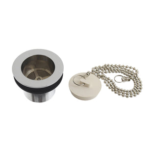 Made To Match 1-1/2-Inch Chain and Stopper Tub Drain with 1-1/2-Inch Body Thread