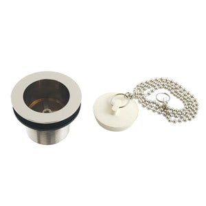 Made To Match 1-1/2-Inch Chain and Stopper Tub Drain with 1-1/2-Inch Body Thread