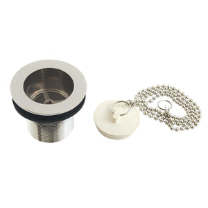 Made To Match 1-1/2-Inch Chain and Stopper Tub Drain with 1-3/4-Inch Body Thread