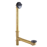 Made To Match 21-Inch Brass Trip Lever Tub Waste and Overflow with Grid Strainer