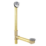 Made To Match 23-Inch Brass Trip Lever Tub Waste and Overflow with Grid Strainer