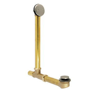 Made To Match 21-Inch Brass Toe Touch Tub Waste and Overflow