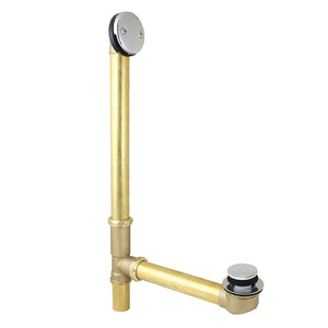 Made To Match 23-Inch Brass Toe Touch Tub Waste and Overflow