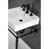 Concord 20-Inch Console Sink Basin (8-Inch, 3-Hole)