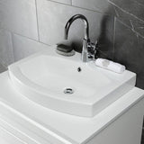 Inflection 24-Inch Ceramic Bathroom Sink (Single Hole)