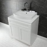 Inflection 24-Inch Ceramic Bathroom Sink (Single Hole)