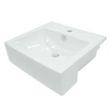 Concord Ceramic Semi-Recessed Bathroom Sink