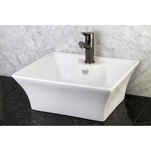 Forte 19-1/2 Inch Ceramic Rectangular Vessel Sink