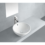 Perfection 15-3/4 Inch Ceramic Round Vessel Sink