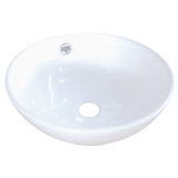 Perfection 15-3/4 Inch Ceramic Round Vessel Sink