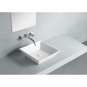 Artisan 16-9/16 Inch Ceramic Square Vessel Sink